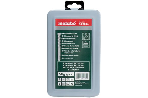 Набір свердел Metabo Classic SDS-plus 5-12 мм (626244000)