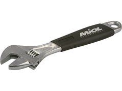 Ключ рожково-розвідний 200 мм губки 0-24 мм рукоять обрезиненная Miol 54-022