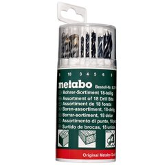 Набір свердел Metabo 3 -10 х 1 мм 18 од (627190000)