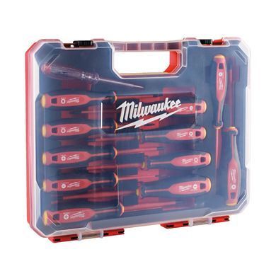 Set of dielectric screwdrivers Milwaukee tri-lobe VDE SL PH PZ T 12 pcs (4932479095)