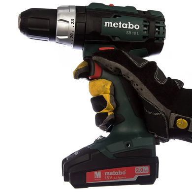 Шуруповерт-дриль акумуляторний ударний Metabo SB 18 L 18 В 50 Нм (602317540)