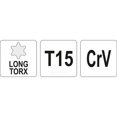 Ключ шестигранник Yato Torx L-подібний Т15 (YT-05495)