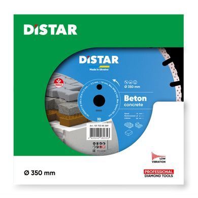 Круг відрізний алмазний Distar Beton 1A1RSS 350х3.5х25.4 мм (10170085389)