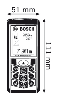 Дальномір лазерний BOSCH GLM 80 (0601072300)