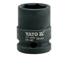 Головка торцева 1/2 "19 мм 6-гранна ударна Yato YT-1009
