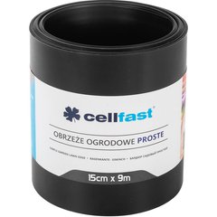 Garden border Cellfast straight black 150 mm 9 m (30-232H)