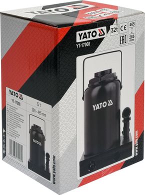 Домкрат гідравлічний пляшковий Yato YT-17008