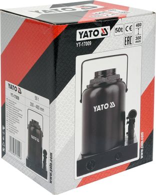 Домкрат гідравлічний пляшковий Yato YT-17009