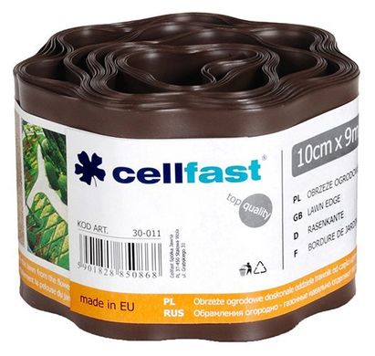 Бордюр Cellfast 0.1 х 9 м коричневий 30-011H