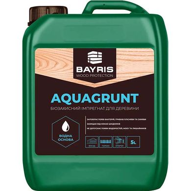 Біозахисний імпрегнат для деревини Bayris Aquagrunt 5 л 150-250 мл/м² (Б00002296)