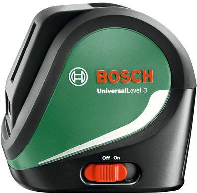 Нівелір лазерний лінійний Bosch UniversalLevel 3 Set 10 м 0.5 мм/м (0603663901)