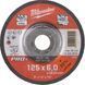 Grinding disc by metal Milwaukee PRO+ SG 27/125 125х6х22.23 mm (4932451502)