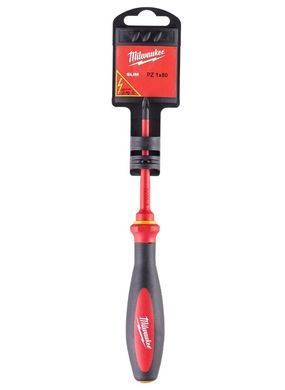 Dielectric screwdriver Milwaukee tri-lobe thin VDE PZ1 80 mm (4932471450)