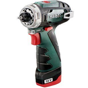 Шуруповерт-дриль акумуляторний Metabo PowerMaxx BS Basic 12 В 34 Нм (600079550)