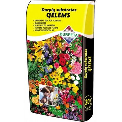 Peat mixture Durpeta for flowers 5.5-6.5 Ph 20 l (4771306273257)