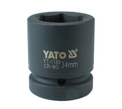 Головка торцева 1 "34 мм 6-гранна ударна Yato YT-1189