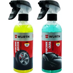 Cleaning set Wurth Consumer line for glass and wheel rims 400 ml 2 pcs (KCL58619-02)