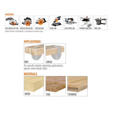 Wood sawing disc СМТ 250х30 mm 5 pcs (K25040M-X05)
