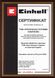 Пилка циркулярна акумуляторна Einhell TE-CS 18/190 Li BL - Solo 18 V (4331210)