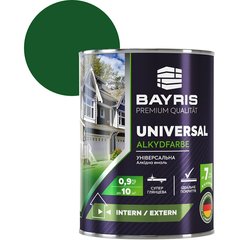 Фарба емаль Bayris Universal аклідна 0.9 кг зелена (Б00002017)