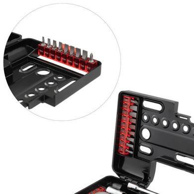 Socket and bit kit Intertool STORM with a ratchet 0.93 kg 57 pcs (VT-3657)