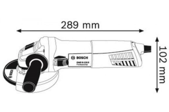 Шліфмашина кутова мережева Bosch GWX 9-125 S Professional 900 Вт 125 мм (06017B2000)