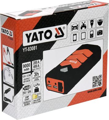 Пристрій зарядний Yato 12 В 9 Аг (YT-83081)