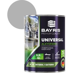 Фарба емаль Bayris Universal аклідна 0.9 кг світло-сіра (50133487)