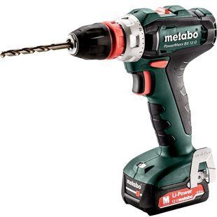 Шуруповерт-дриль акумуляторний Metabo PowerMaxx BS 12 Q 12 В 40 Нм (601037500)