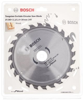 Диск пильний Bosch ECO Wood 190 мм 30 мм (2608644376)