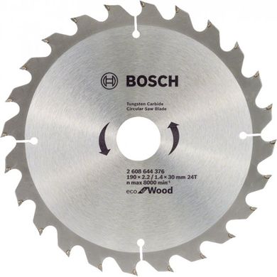 Диск пильний Bosch ECO Wood 190 мм 30 мм (2608644376)