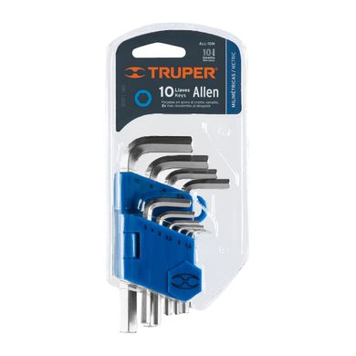 Набір ключів шестигранників Truper IMB 1.5-10 мм Г-подібні 10 шт (ALL-10M)