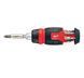 Screwdriver Milwaukee with ratcheting mechanism and nozzles 1/4" 8 in 1 (4932480581)